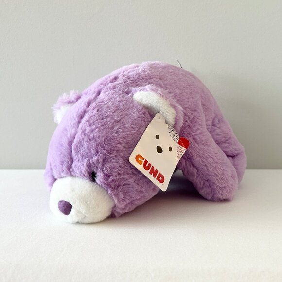 New! GUND Snuffles Lavender Bear Plush 10” Stuffed Animal Toy Purple NWT - Picture 2 of 8